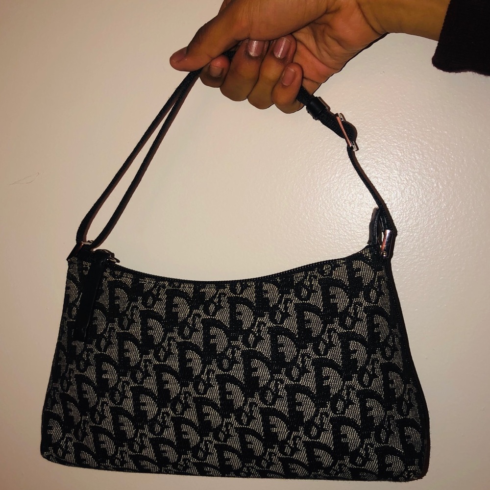 Vintage Dior jacquard baguette